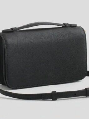 Quince Italian Leather Crossbody Wallet with Adjustable, Removable Strap